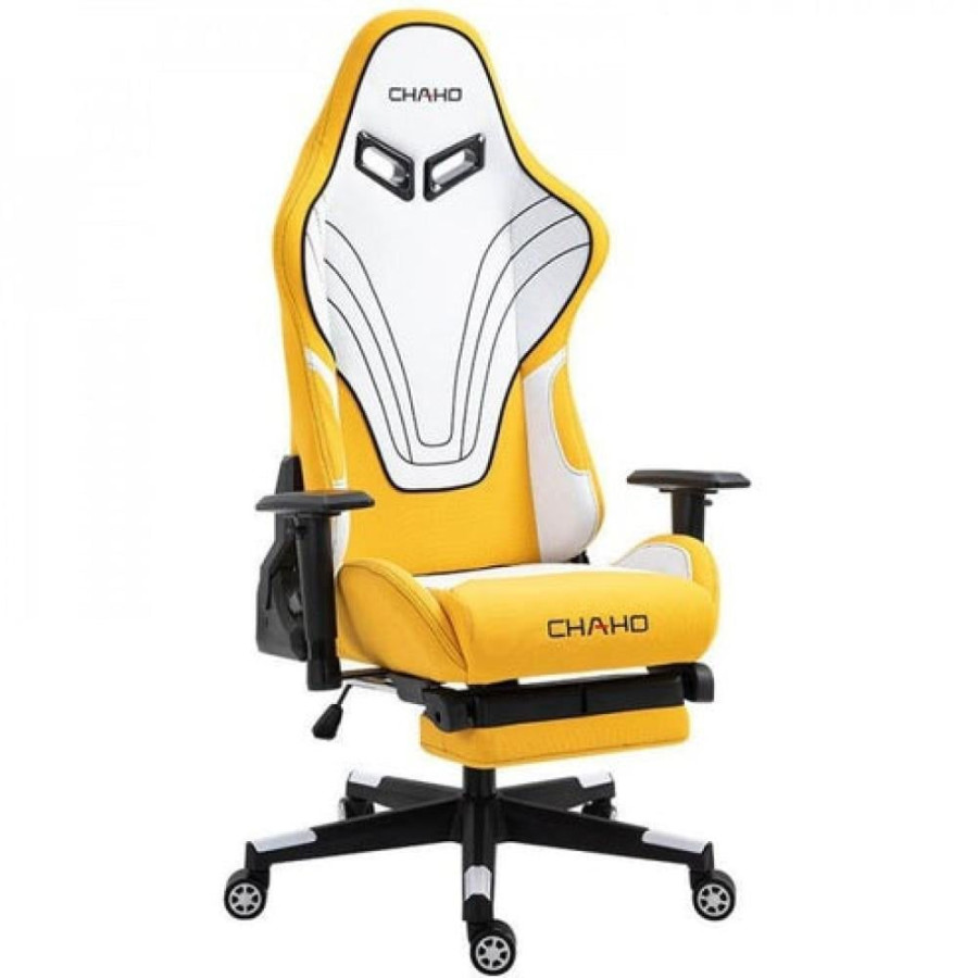Gaming chair fabric yellow
